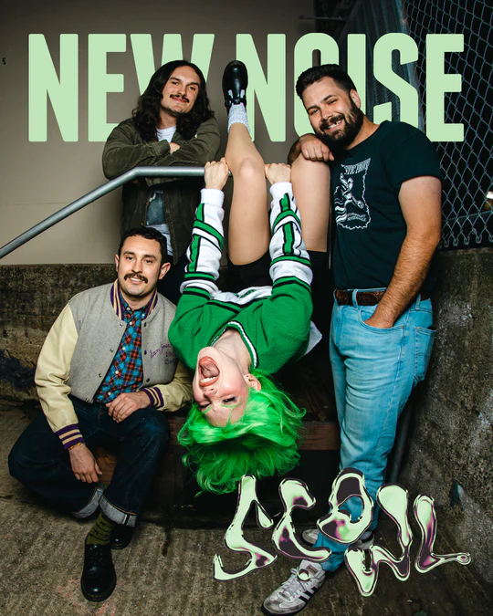(image for) New Noise Magazine #66 w/ Scowl, Gel split Flexi (Scowl Cover)